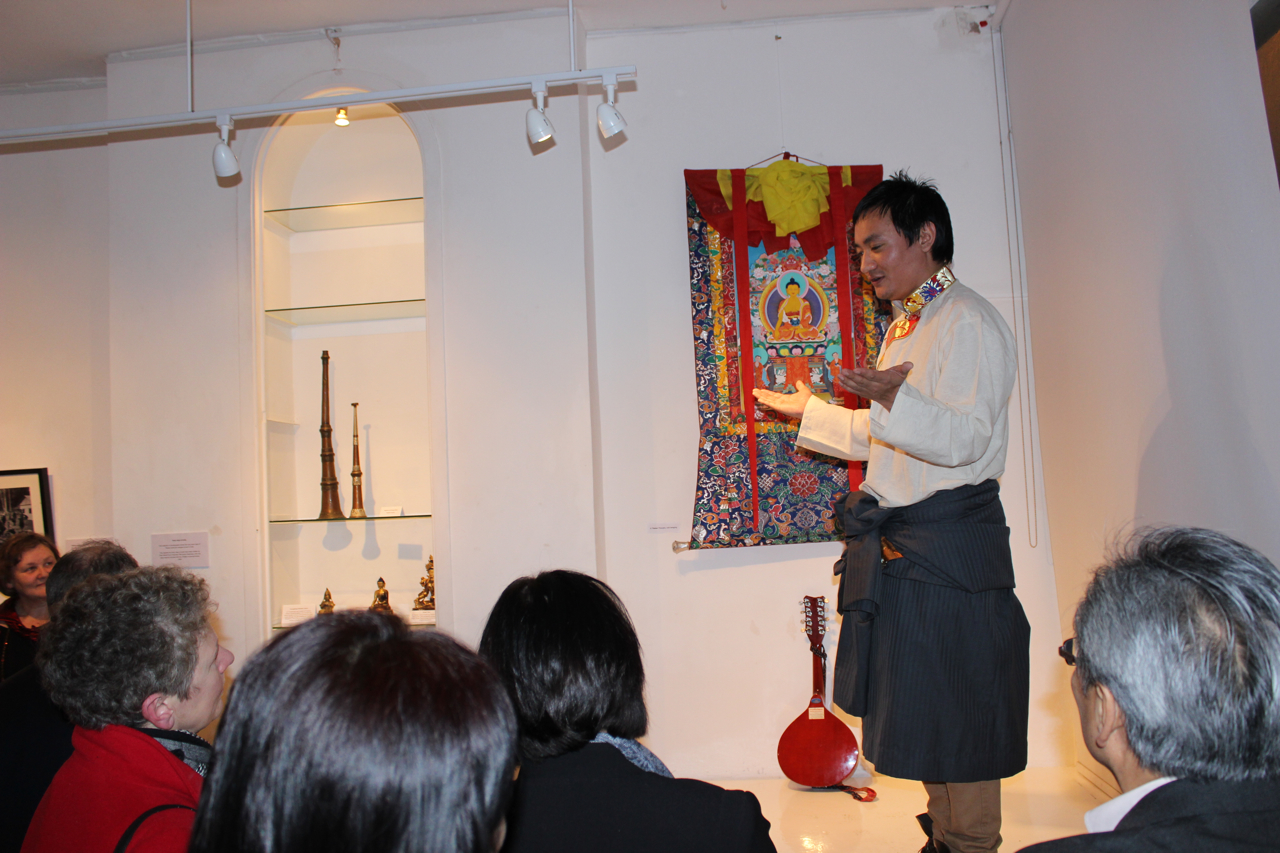 Traditional Tibetan song from Loduph at the opening reception