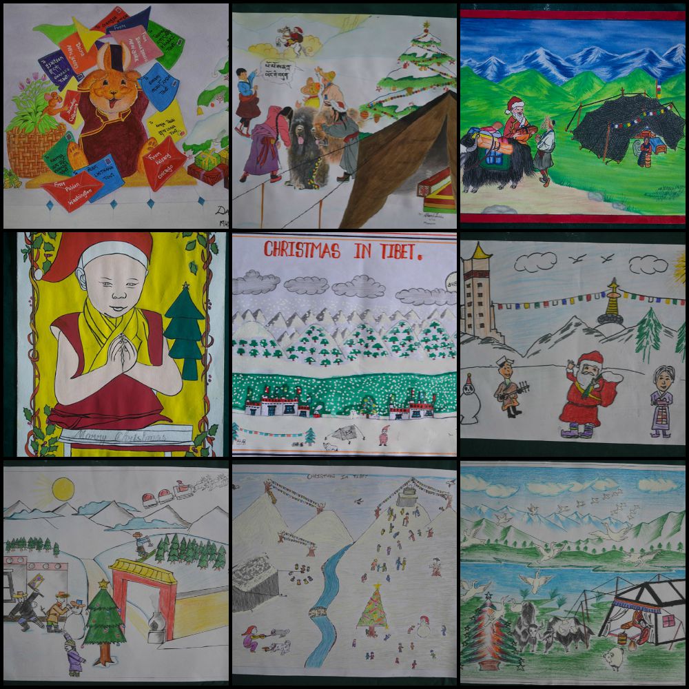 [Closed] Vote now on our 2015 Christmas cards, all drawn by Tibetan children in exile