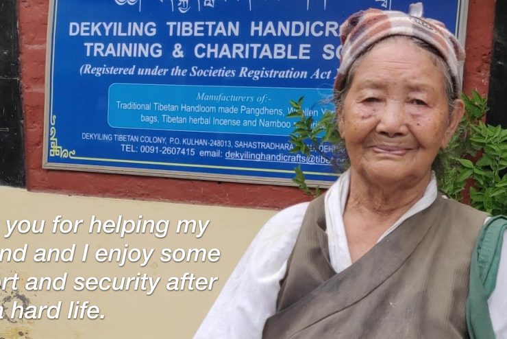 Mrs Namgyal Dolma is receiving support through the Kesang Wangdu Memorial Fund, funded by your donations.
