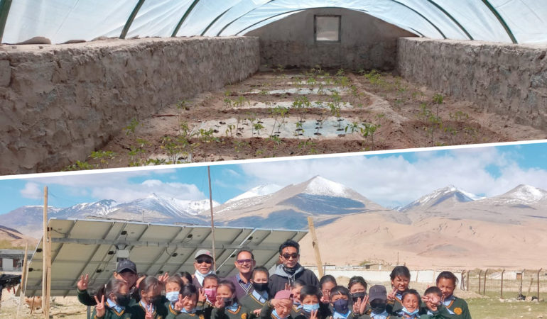 We’re so pleased to announce the two passive solar greenhouses have now been built in Ladakh!