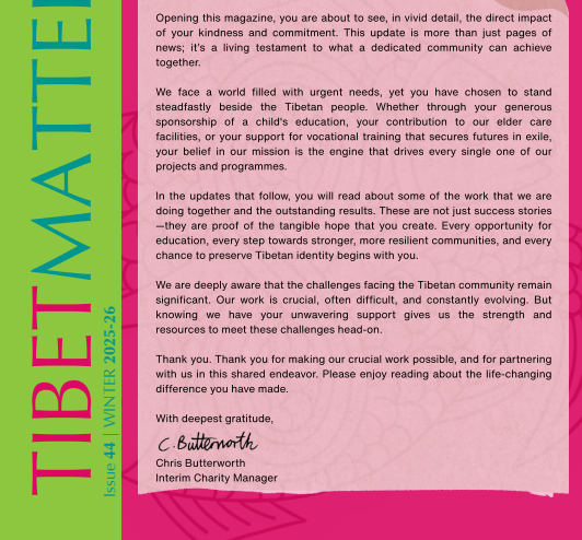 Tibet Matters: Edition 44 – Winter 2025